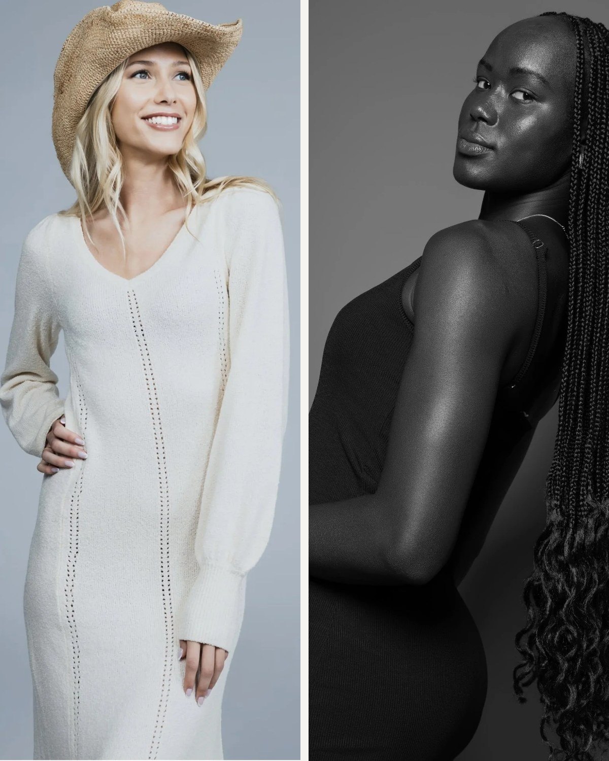 STELLA MGMT models Lili Carroll and Nyakoat Dojiok, Miss Universe Australia 2026 national finalists